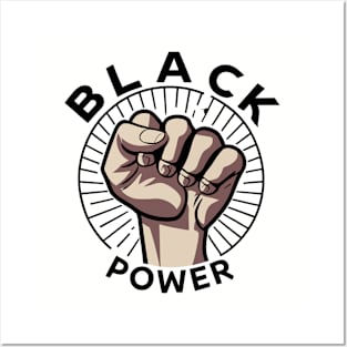 Black Power Fist Posters and Art
